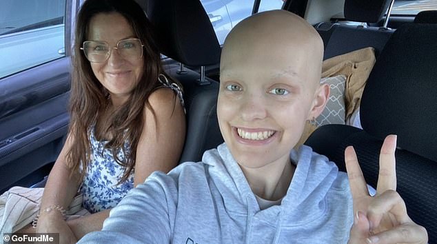 Mrs Firkin (pictured right) said she will fight as hard as she can to beat cancer for a second time 'Because I really like life and I really love everyone'