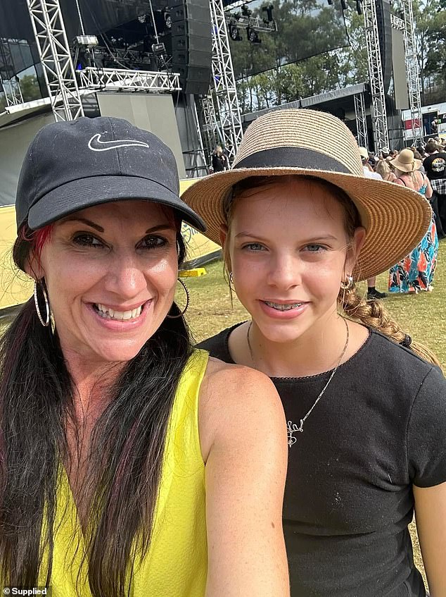 Isla Marschke, 14, was discovered by her mother Christie Jacobson in the backyard of their Bundaberg South home in Queensland on the evening of October 8 (they are pictured)