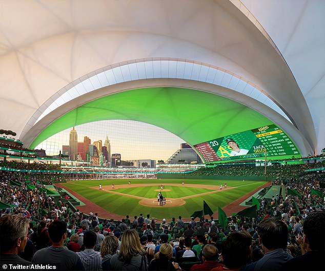 The new stadium (seen in a rendering) will seat 33,000 fans and is expected to be completed in time for the 2028 season