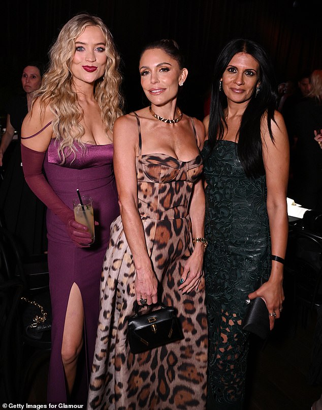 And she posed with (L-R) Laura Whitmore and Samina Virk