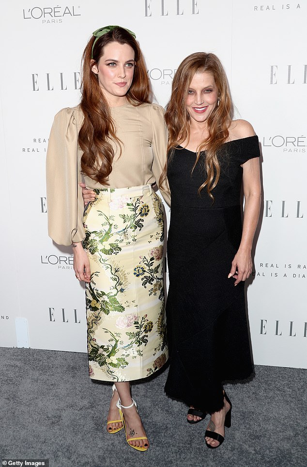 Riley (L) and Lisa Marie attend ELLE's 24th Annual Women in Hollywood Celebration at the Four Seasons Hotel Los Angeles in Beverly Hills in 2017