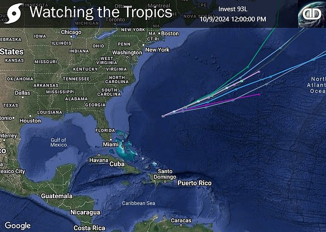 About 650 miles off the coast of Florida, a potential storm is brewing that could soon be named Nadine