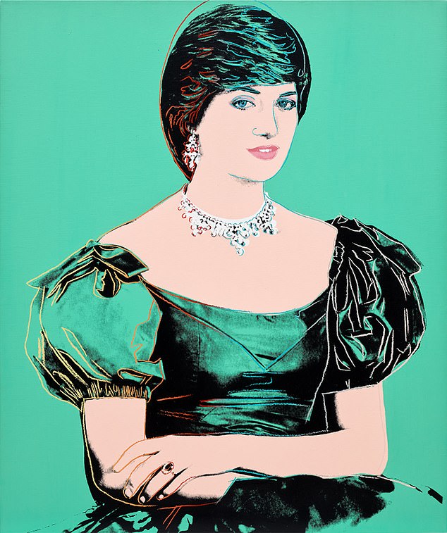 Warhol's portrait of Diana is estimated to fetch slightly more than Charles's - up to £1.8 million, up from £1.5 million