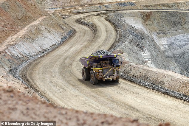 Demand for iron ore from China is expected to decline in the coming years, impacting the Australian economy (the Mount Holland mine in Southern Cross, Western Australia).