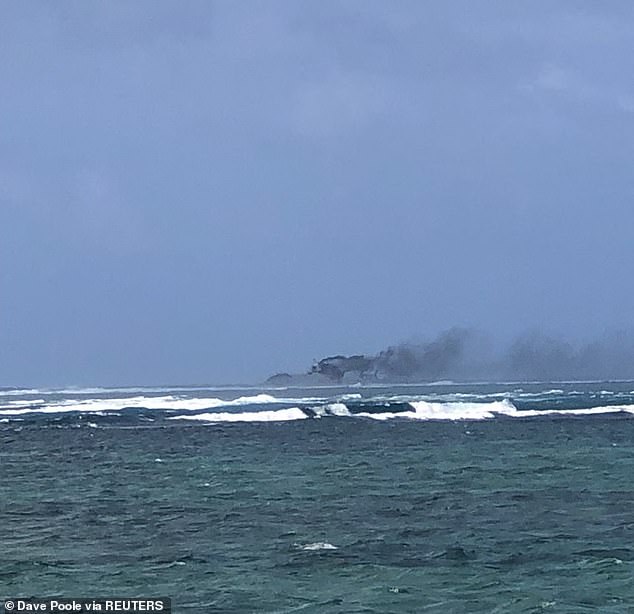 HMS Manawanui, Maori for 'steadfast' or 'great heart', burst into flames at 9am on Sunday morning before capsizing and sinking. It is the first time in peacetime that the New Zealand Navy has lost a ship