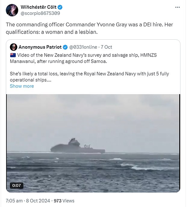 1728541489 104 Cruel trolls target female navy Commander Yvonne Gray after her