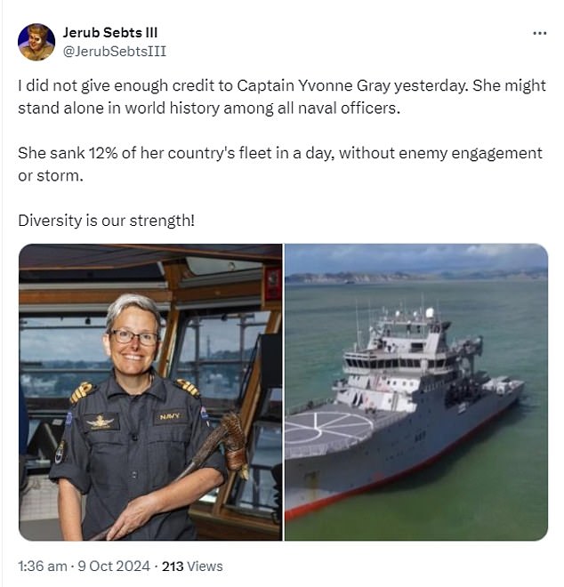 1728541493 699 Cruel trolls target female navy Commander Yvonne Gray after her