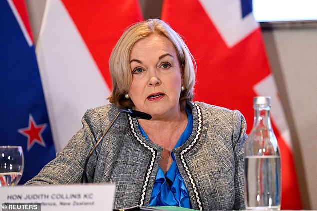 Judith Collins, New Zealand's first female defense minister, dismissed the claims on Thursday, describing them as coming from 