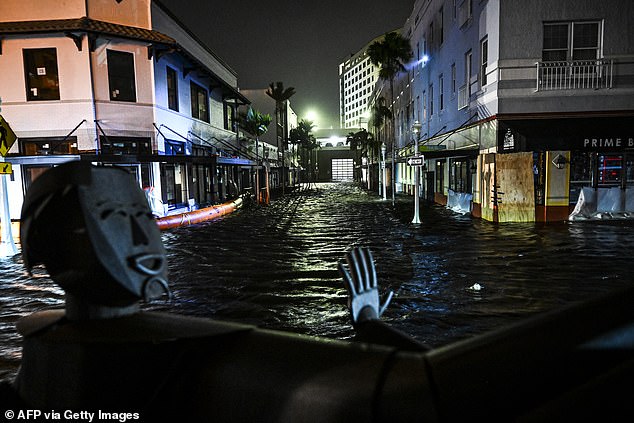 A Flash Flood Emergency remained in effect in the Tampa area due to the high water Milton brought when it made landfall as a Category 3 storm