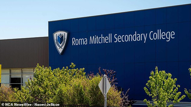 The alleged assault by a staff member was of a schoolgirl at the Roma Mitchell Secondary College (above) for girls in Adelaide's north