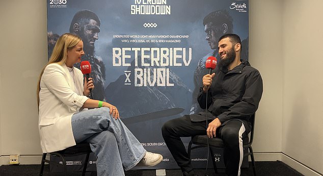 Beterbiev started working with Charlotte Daly from Mail Sport on Saturday evening