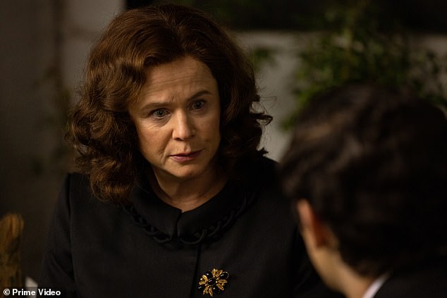 In addition to Jacob, Emily Watson stars as Epstein's mother Queenie and Eddie Marsan as his father Harry (photo)