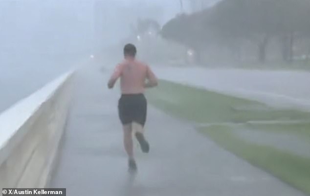 A Tampa man also made headlines Wednesday after he decided to go for a jog after the city went into lockdown in preparation for Milton's landfall.