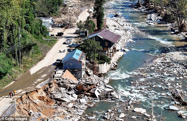 Bat Cave in particular was hit hard by flooding. Recovery efforts continue as the death toll rises to more than 230, while powerful Hurricane Milton is on course to make landfall in Florida