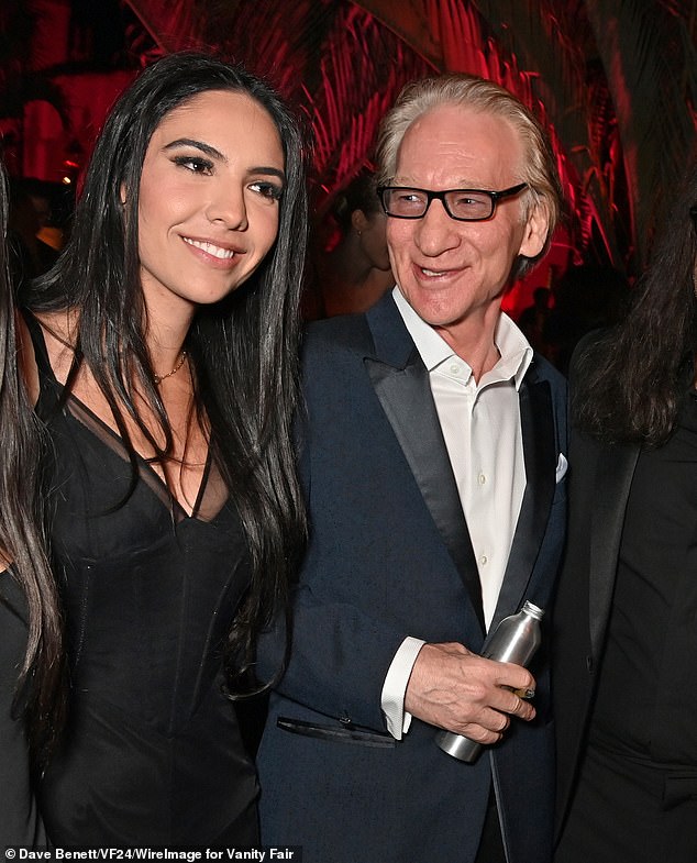 The Apprentice executive producer has since had 'several dates' with Real Time presenter Bill Maher (R, pictured March 10), who at 68 is 38 years her senior.