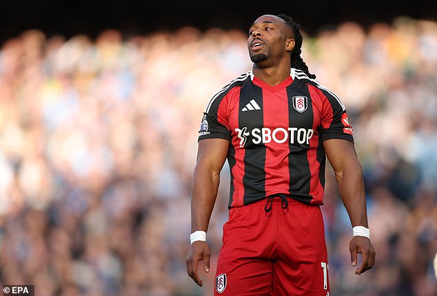 Traore missed two inviting chances to score in Fulham's defeat to City