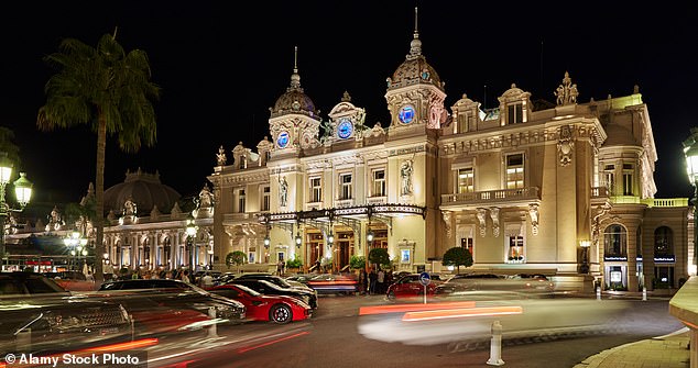 The expensive car crash took place in Monaco, outside Hotel De Paris (pictured). The exterior of the hotel - which is also home to the Monte Carlo casino - is populated by countless luxury cars throughout the day as the super-rich flock to the area to show off their wealth.