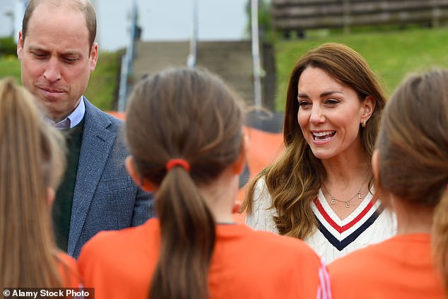 The princess's childhood initials were featured on a necklace designed by Daniella Draper when she took a trip to Scotland with Prince William in 2021