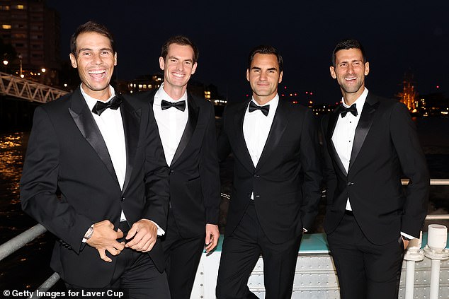 The Big Four... Nadal, Murray, Federer and - last man - Novak Djokovic