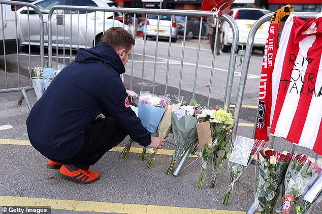 Tributes will be paid to ex-Sheffield United player George Baldock outside the club's Bramall Lane stadium this afternoon