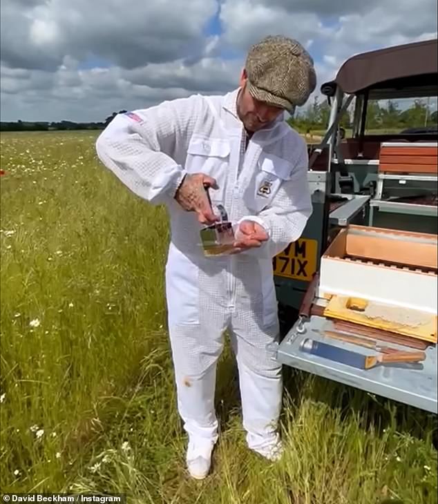 The sports star fell in love with beekeeping after installing a beehive in his garden during lockdown