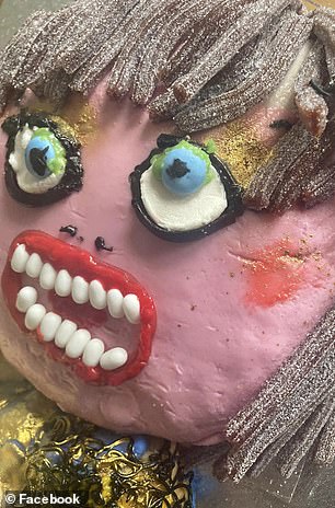 He baked a cake that was supposed to look like pop sensation Taylor, 34, but many people on the internet felt it looked nothing like her