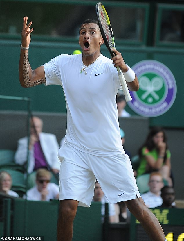 In 2014, baby-faced Nick Kyrgios announced himself to the tennis world by beating Nadal in four sets at Wimbledon (photo)