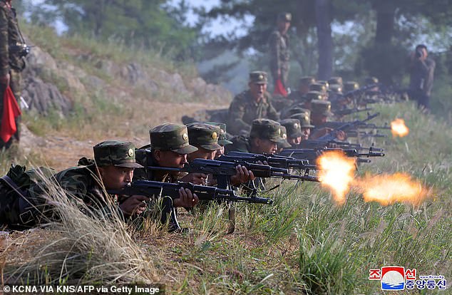 Now Ukrainian media have reported the deaths of six North Korean officers in a rocket attack on Russian-occupied Donetsk earlier this month. This photo taken on September 11 shows soldiers training at an undisclosed location in North Korea