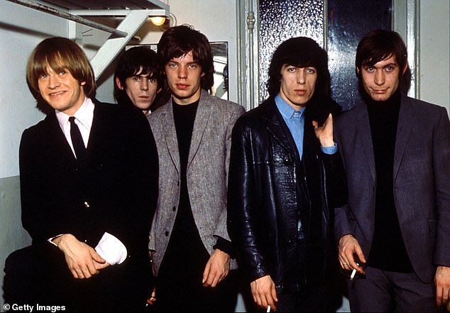 Former Rolling Stones bassist Bill Wyman (second from right) was not happy with his surprising contribution to Hackney Diamonds, the band's latest album. The band is seen in the 1960s (L-R): Brian Jones, Keith Richards, Mick Jagger, Wyman and Charlie Watts