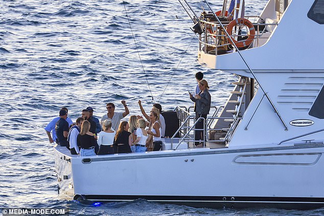 A huge crowd gathered at Mrs Macquaries Point to hear the dance music group perform at the Royal Botanic Gardens, while Jackie and her crew partied hard on their exclusive boat