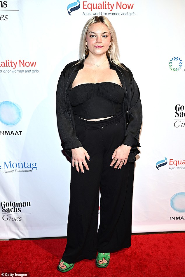 On Tuesday, the aspiring actress appeared with her famous dad at the 2024 Make Equality Reality Gala in New York City — can you guess the nepo baby?