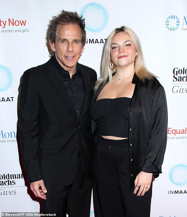 The Meet the Fockers star and Ella made a rare public appearance together, matching in black outfits at the event at Sony Hall