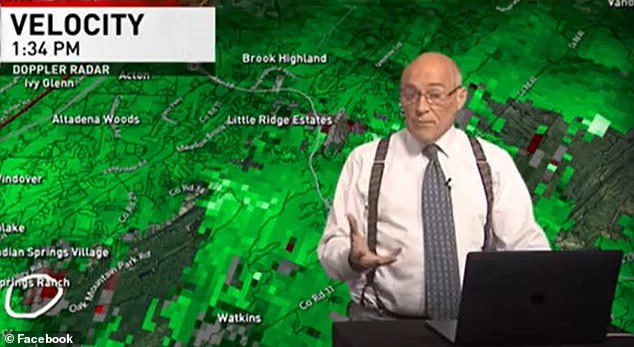 Veteran WBMA-LD forecaster James Spann himself took to social media after being 'inundated' with claims that four more hurricanes are being 'sent' towards Florida