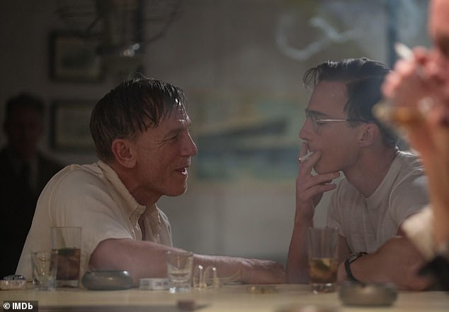 In the film, Daniel stars as American expat and war veteran William Lee, who romances a younger man, Eugene Allerton (Drew Starkey, R), a drug addict and discharged Marine soldier.