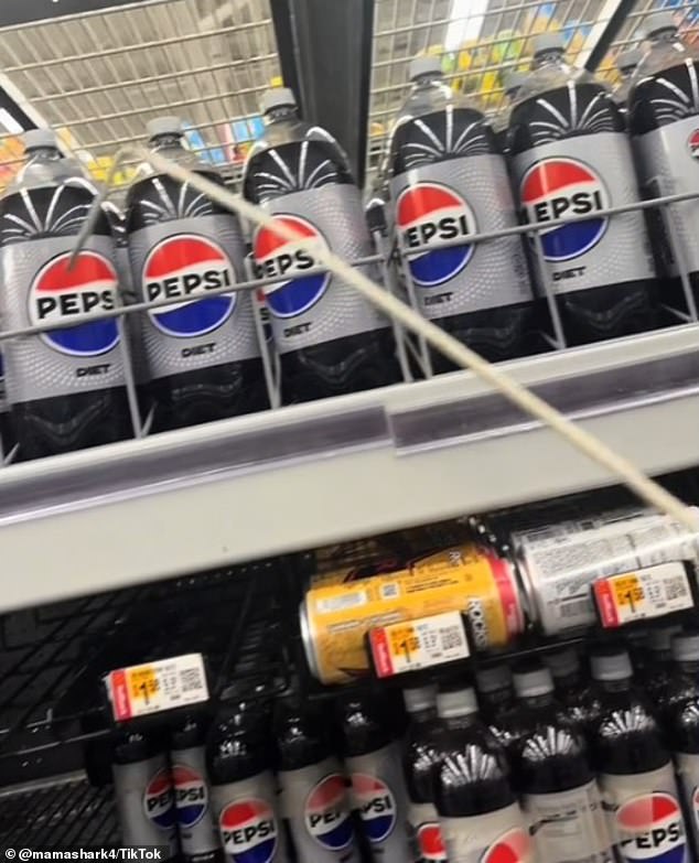 Customers at Walmart can use the metal hook to grab items on high shelves