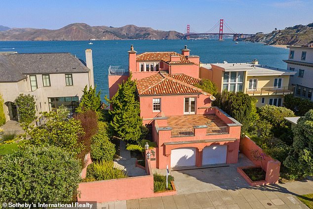 The home's location alone should help sell it with unobstructed views of the famous Golden Gate Bridge, the Marin Headlands, Baker Beach and the Pacific Ocean