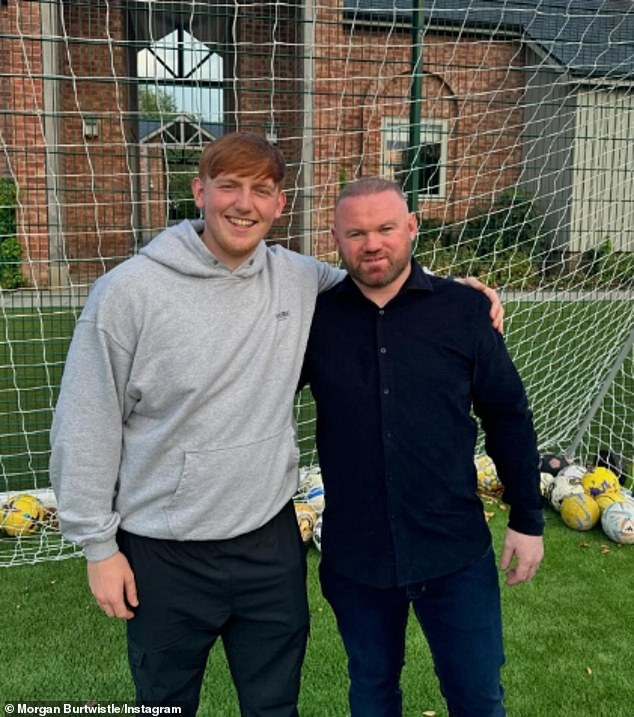 Girth N Turf FC boasts a line-up of some of the biggest names in both the influencer and sporting worlds, including Wayne Rooney (pictured with Burtwistle) and Luke Littler