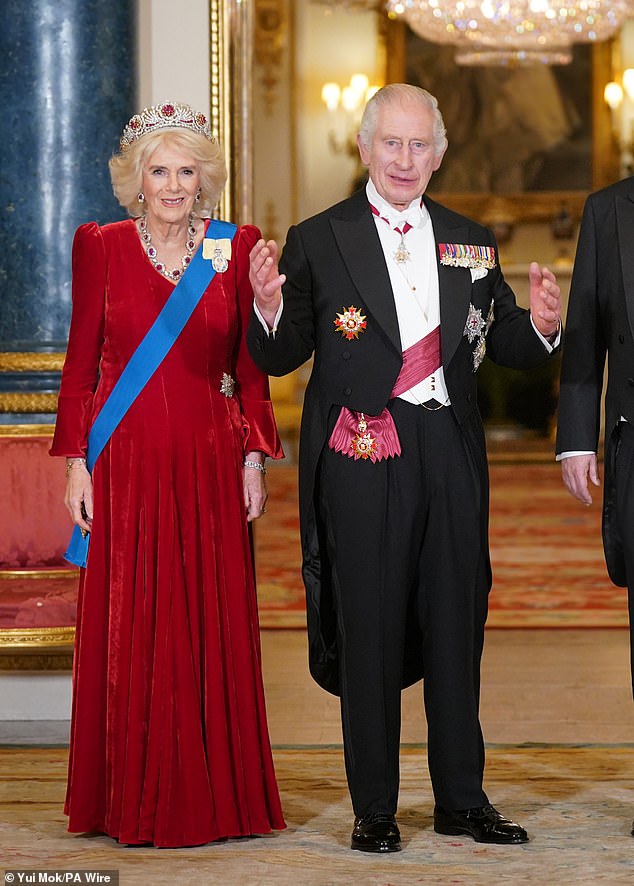 The King (pictured with Queen Camilla) told Roger in the letter that he was 'touched' to hear he had spread awareness about the disease