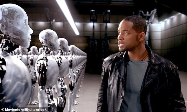 Social media users have compared the Tesla Optimus robots to the 2004 action film I, Robot