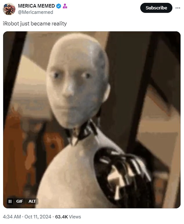 Many have uploaded GIFs and memes of I, Robot