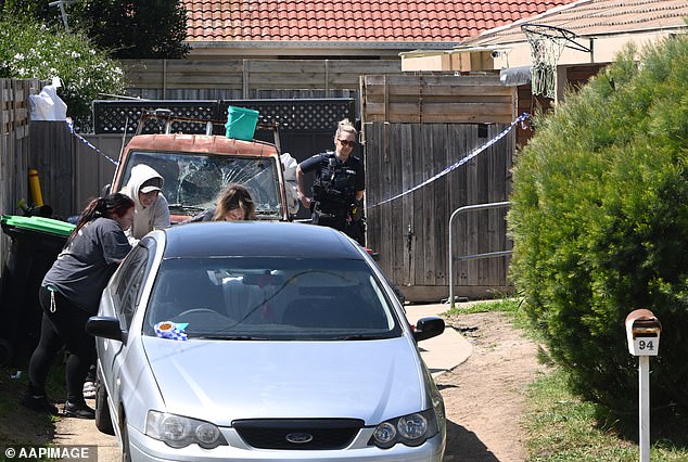 The property in Ross Street where a young woman was attacked by three dogs on Thursday