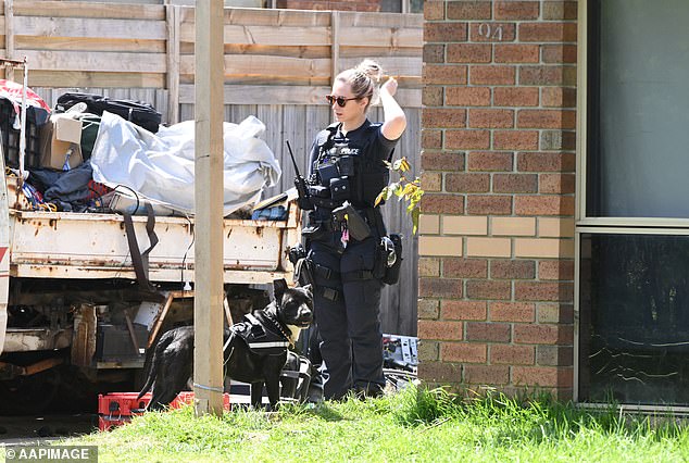 When entering the backyard of the building, the police were confronted with terrifying scenes