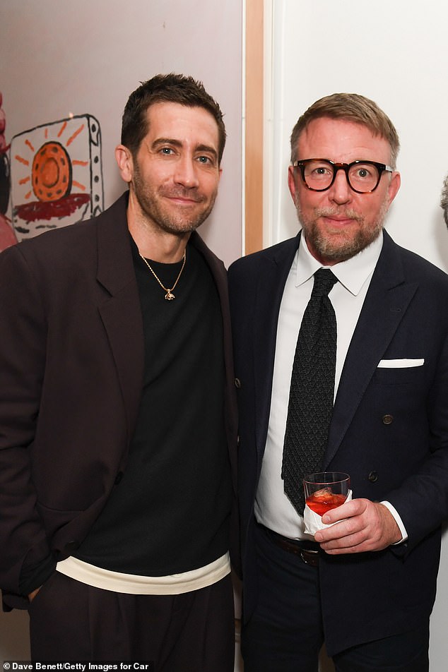 The actress, 42, was in good spirits at the event where she was joined by the likes of Jake Gyllenhaal (left) and Guy Ritchie