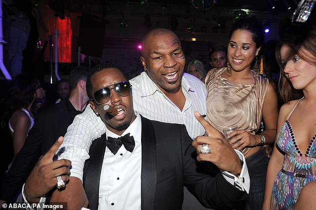 In an exclusive interview with DailyMail.com, the 58-year-old boxing legend was asked about his ties to Combs, 54 (pictured together at a party at the Cannes Film Festival)