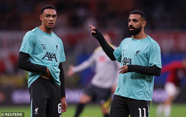 Liverpool are concerned because the contracts of Trent Alexander-Arnold and Mohamed Salah expire at the end of the season