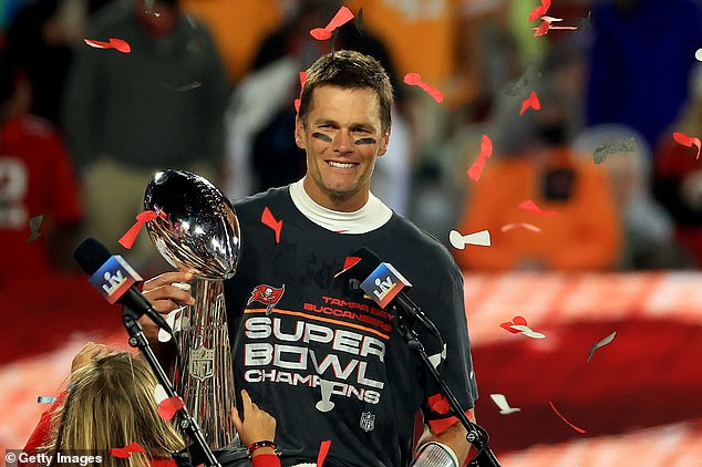 Tom Brady collected a seventh Vince Lombardi Trophy after joining the Tampa Bay Buccaneers