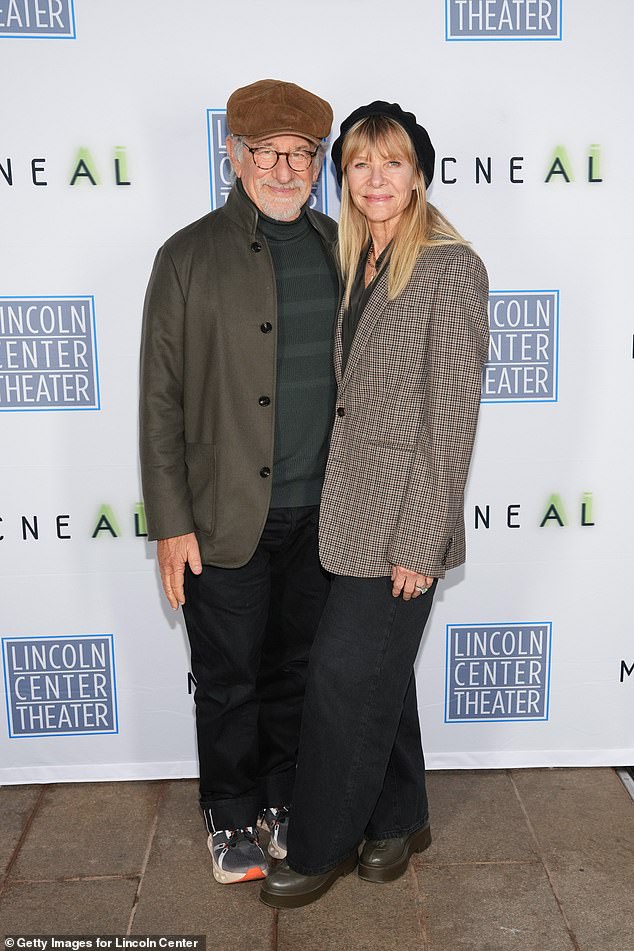 Steven and his wife, Kate Capshaw, 70, are also parents to Mikaela George, 28, Sasha, 34, Sawyer, 32, Theo, 36, and Jessica, 48 (both pictured in September)