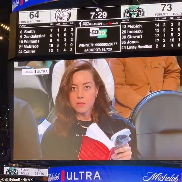 Aubrey was Aubrey at the WNBA Finals and used the camera to her advantage