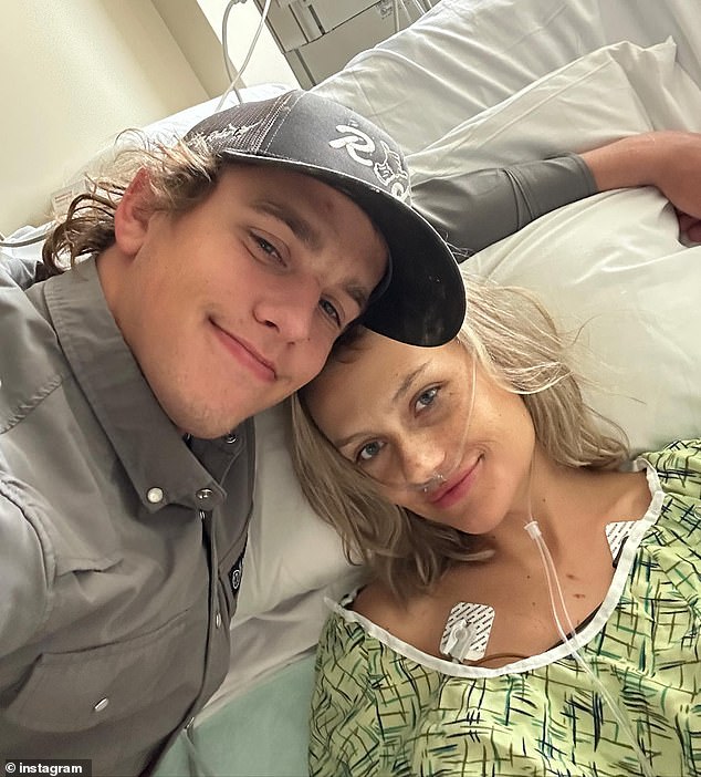 The 25-year-old influencer had been suffering from a mysterious illness for over a year before her death; seen with husband Cameron Grigg