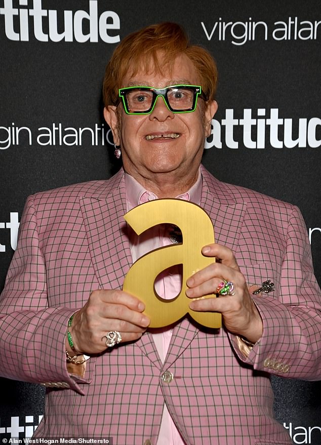 On Wednesday evening, Sir Elton made a rare public appearance when he took to the stage at the 2024 Attitude Awards to accept the Legacy Award.